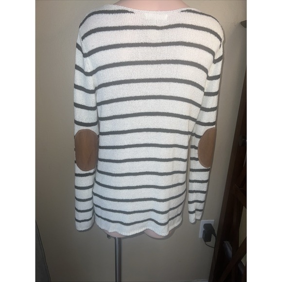 Women's August Mist Lylah Patch Striped Pullover Sweater - Size Small-Medium - Picture 5 of 11